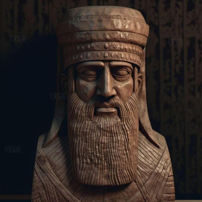 Hammurabi 4 stl model for CNC